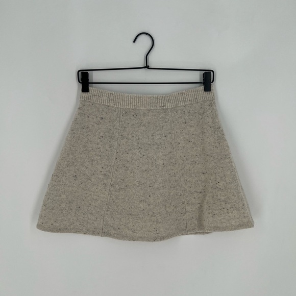 LoveShackFancy Lanchester 100% Cashmere Speckled Knit Mini Skirt - Picture 1 of 7